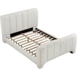 Bowery Hill Contemporary Soft Cream Chenille Fabric Full Bed