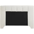 Bowery Hill Contemporary Soft Cream Chenille Fabric King Bed