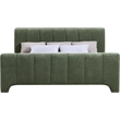 Bowery Hill Contemporary Soft Green Chenille Fabric Full Bed