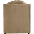 Bowery Hill Contemporary Solid Wood Frame Beige Durable Velvet Accent Chair
