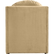 Bowery Hill Contemporary Solid Wood Frame Camel Durable Velvet Accent Chair