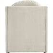 Bowery Hill Contemporary Solid Wood Frame Cream Durable Velvet Accent Chair
