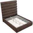 Bowery Hill Contemporary Soft Brown Chenille Fabric Full Bed