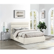 Bowery Hill Contemporary Soft Cream Chenille Fabric Full Bed