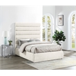 Bowery Hill Contemporary Soft Cream Chenille Fabric Full Bed