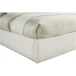 Bowery Hill Contemporary Soft Cream Chenille Fabric King Bed