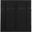 Bowery Hill Contemporary Soft Black Chenille Fabric Queen Bed