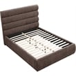 Bowery Hill Contemporary Soft Brown Chenille Fabric Full Bed