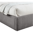 Bowery Hill Contemporary Soft Grey Chenille Fabric Queen Bed