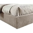 Bowery Hill Contemporary Soft Beige Chenille Fabric Full Bed