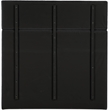 Bowery Hill Contemporary Deep Channel Tufted Rich Black Boucle Fabric Queen Bed