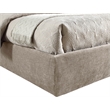 Bowery Hill Contemporary Soft Beige Chenille Fabric Full Bed