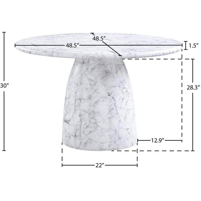 Bowery Hill Contemporary White 48.5