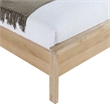 Bowery Hill Contemporary Solid Wood And Natural Cane Twin Bed