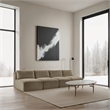 Bowery Hill Contemporary 4-Piece Taupe Corduroy Performance Fabric Modular Sofa