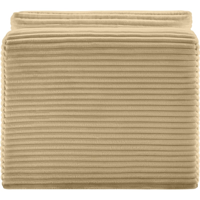 Bowery Hill Contemporary Camel Corduroy Performance Fabric Armless Chair