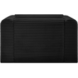 Bowery Hill Contemporary Black Corduroy Performance Fabric Arm Chair