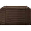 Bowery Hill Contemporary Brown Corduroy Performance Fabric Arm Chair