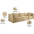 Bowery Hill Contemporary 3-Piece Camel Corduroy Performance Fabric Modular Sofa