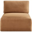 Bowery Hill Contemporary Saddle Corduroy Performance Fabric Armless Chair