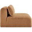 Bowery Hill Contemporary Saddle Corduroy Performance Fabric Armless Chair