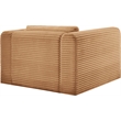 Bowery Hill Contemporary Saddle Corduroy Performance Fabric Arm Chair