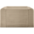 Bowery Hill Contemporary Taupe Corduroy Performance Fabric Arm Chair