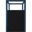Bowery Hill Contemporary Navy Linen Textured Fabric Twin Bed