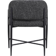 Bowery Hill Contemporary Black Polyester Dining Chair (Set of 2)