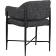 Bowery Hill Contemporary Black Polyester Dining Chair (Set of 2)