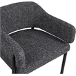 Bowery Hill Contemporary Black Polyester Dining Chair (Set of 2)