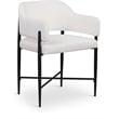 Bowery Hill Contemporary Cream Polyester Dining Chair (Set of 2)