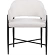Bowery Hill Contemporary Cream Polyester Dining Chair (Set of 2)