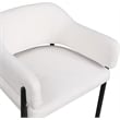 Bowery Hill Contemporary Cream Polyester Dining Chair (Set of 2)