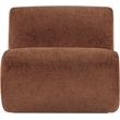 Bowery Hill Contemporary Soft Cognac Upholstered Accent Chair