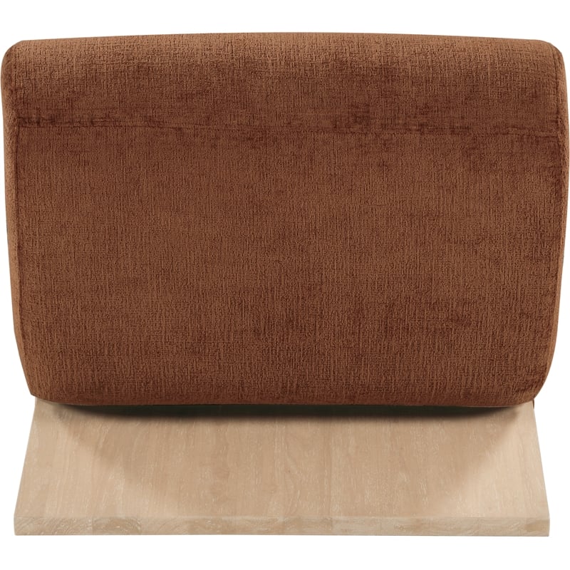 Bowery Hill Contemporary Soft Cognac Upholstered Accent Chair