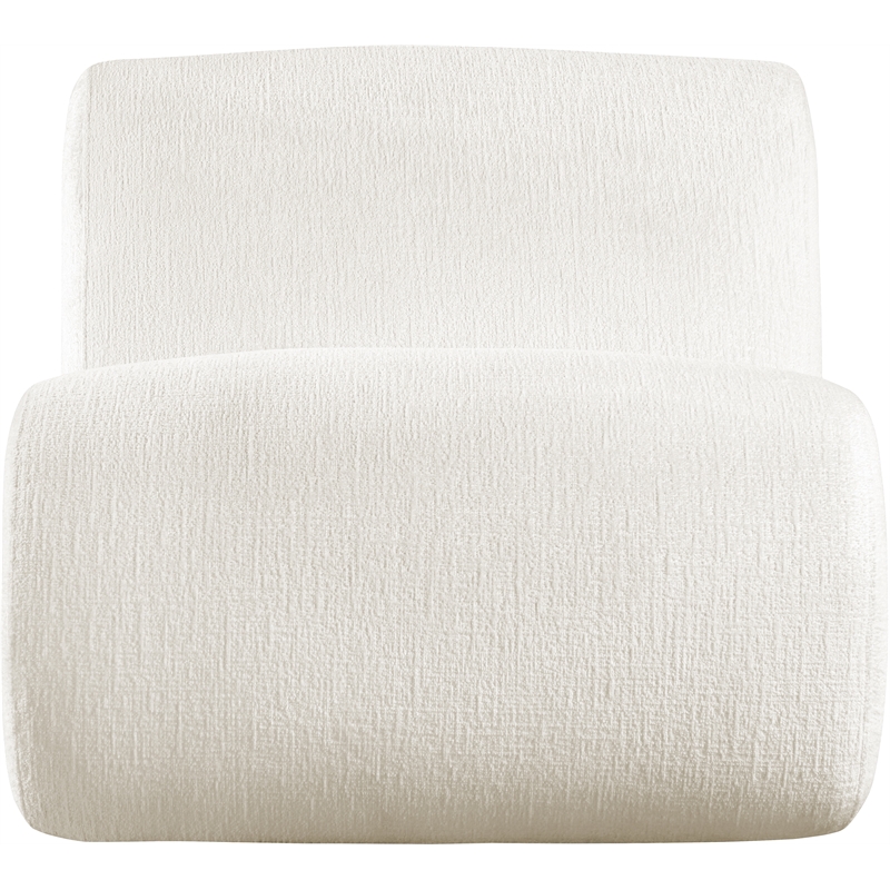 Bowery Hill Contemporary Soft Cream Upholstered Accent Chair