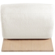 Bowery Hill Contemporary Soft Cream Upholstered Accent Chair