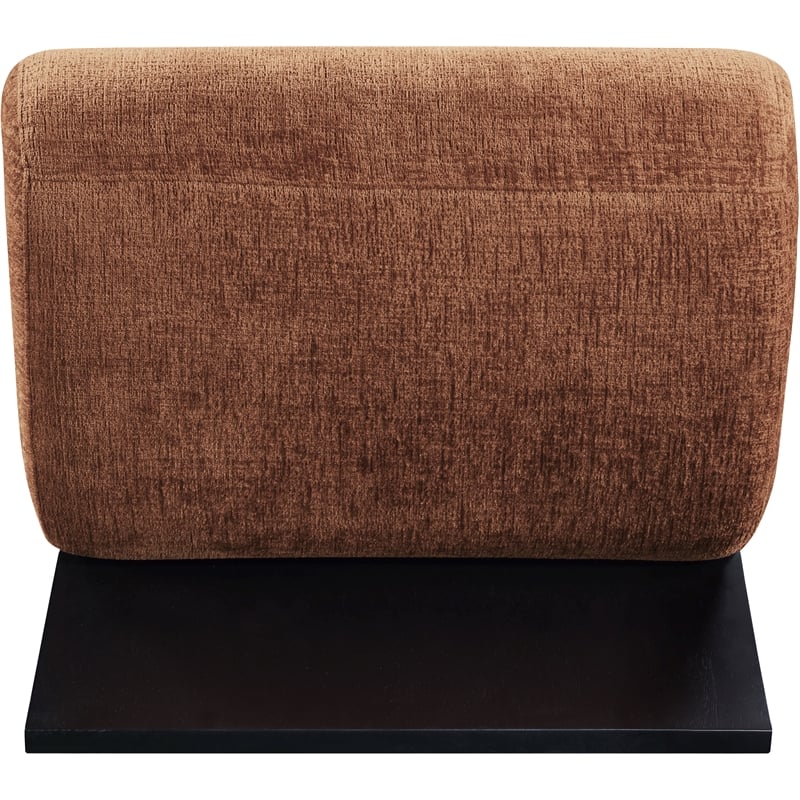 Bowery Hill Contemporary Soft Cognac Upholstered Accent Chair