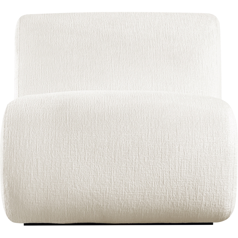 Bowery Hill Contemporary Soft Cream Upholstered Accent Chair