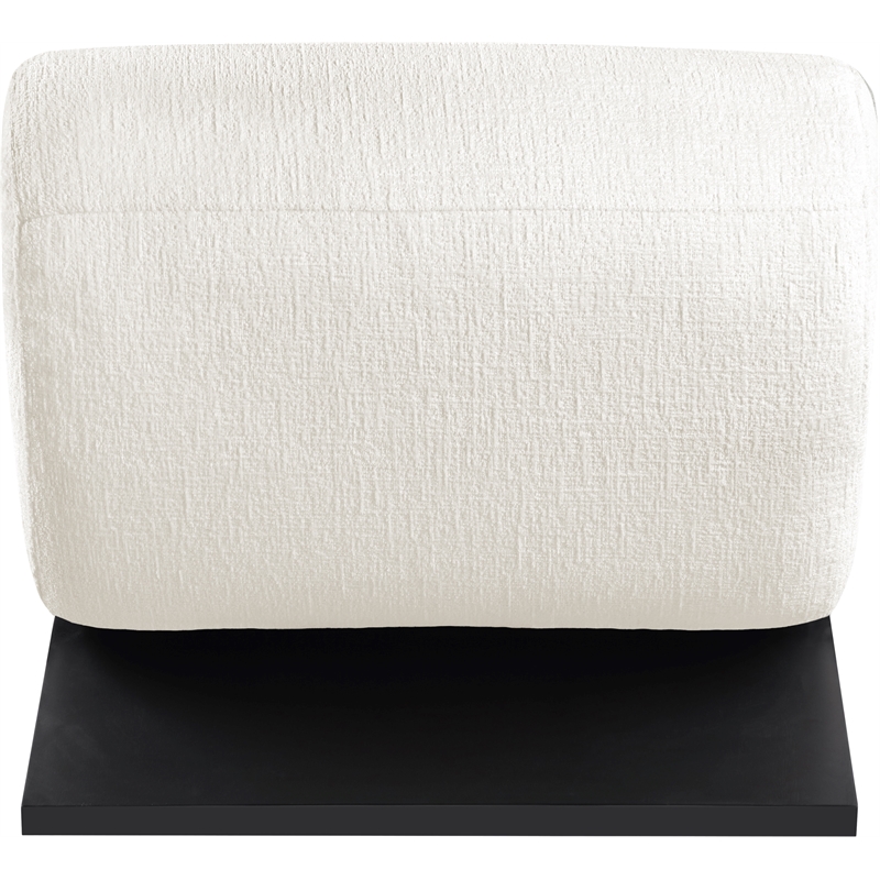 Bowery Hill Contemporary Soft Cream Upholstered Accent Chair