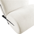 Bowery Hill Contemporary Soft Cream Upholstered Accent Chair