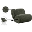 Bowery Hill Contemporary Soft Green Upholstered Accent Chair
