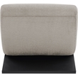 Bowery Hill Contemporary Solid Wood Frame Soft Grey Upholstered Accent Chair