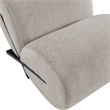 Bowery Hill Contemporary Solid Wood Frame Soft Grey Upholstered Accent Chair