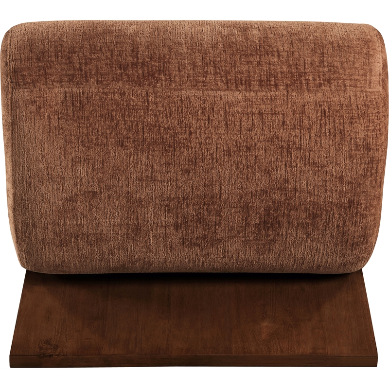 Bowery Hill Contemporary Soft Cognac Upholstered Accent Chair