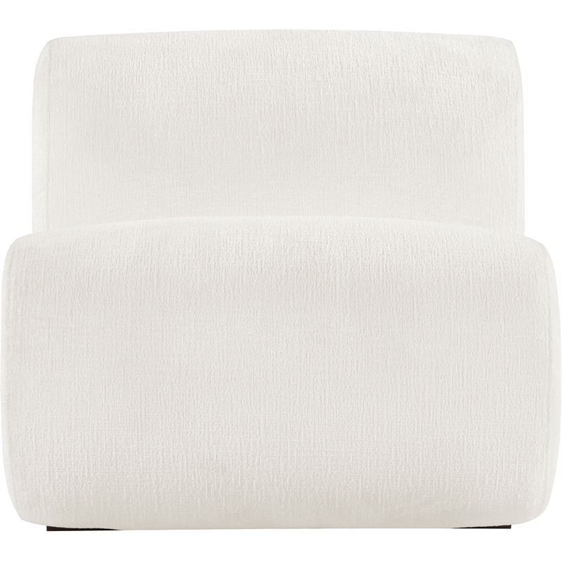 Bowery Hill Contemporary Soft Cream Upholstered Accent Chair