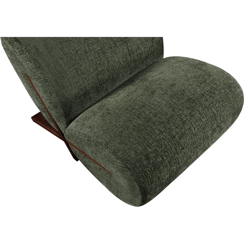 Bowery Hill Contemporary Soft Green Upholstered Accent Chair
