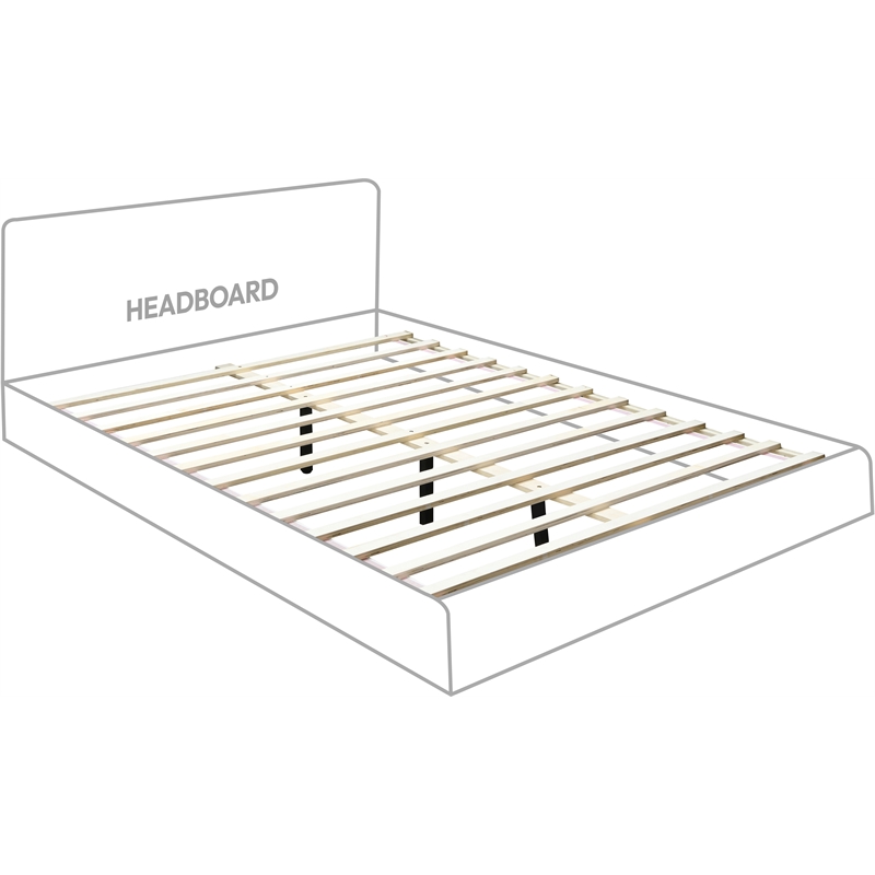 Bowery Hill Contemporary Black Durable Velvet Queen Fully Slatted Bed