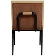 Bowery Hill Contemporary Cognac Polyester Dining Chair (Set of 2)